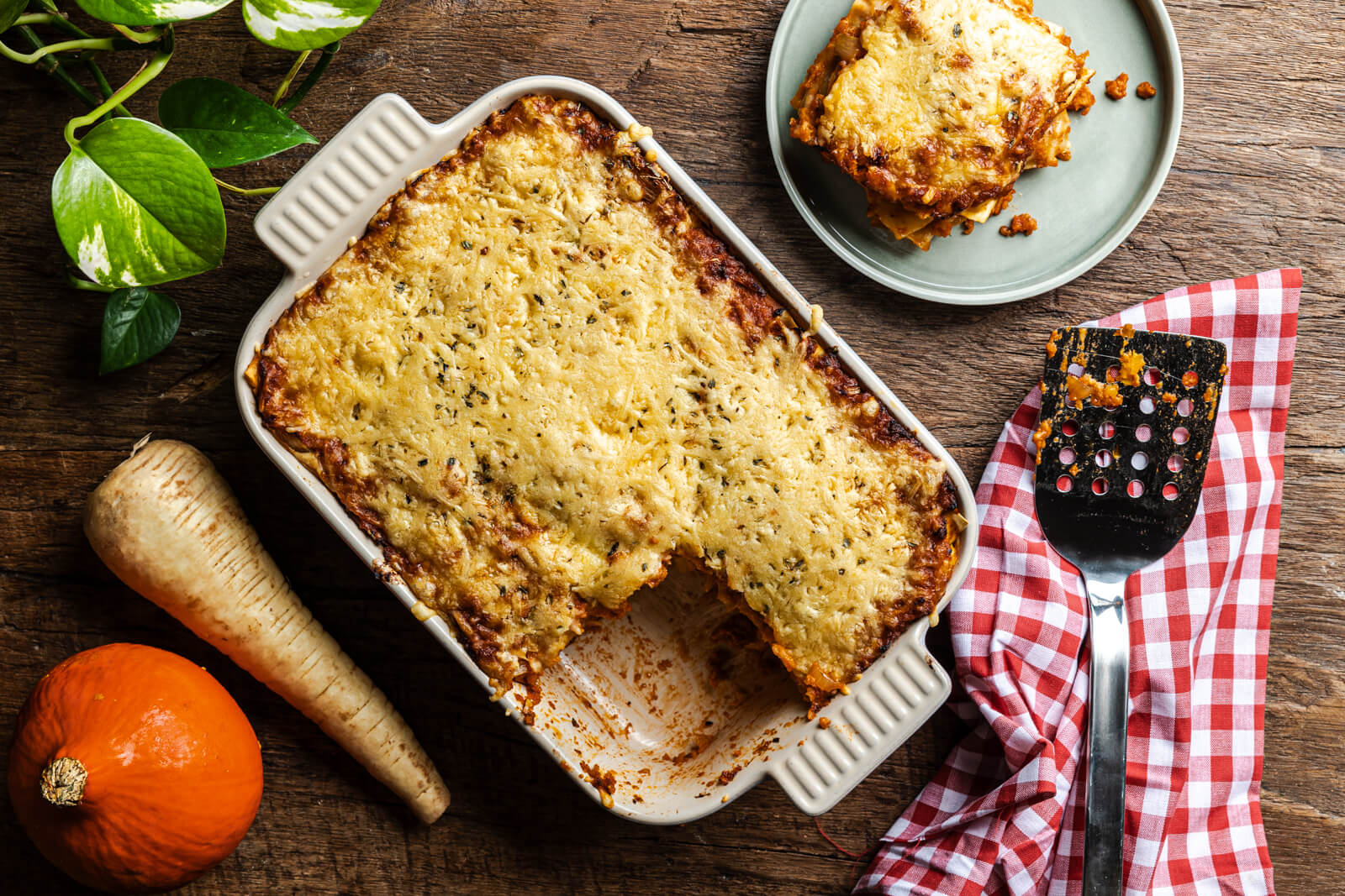 Lasagne met herfstgroenten