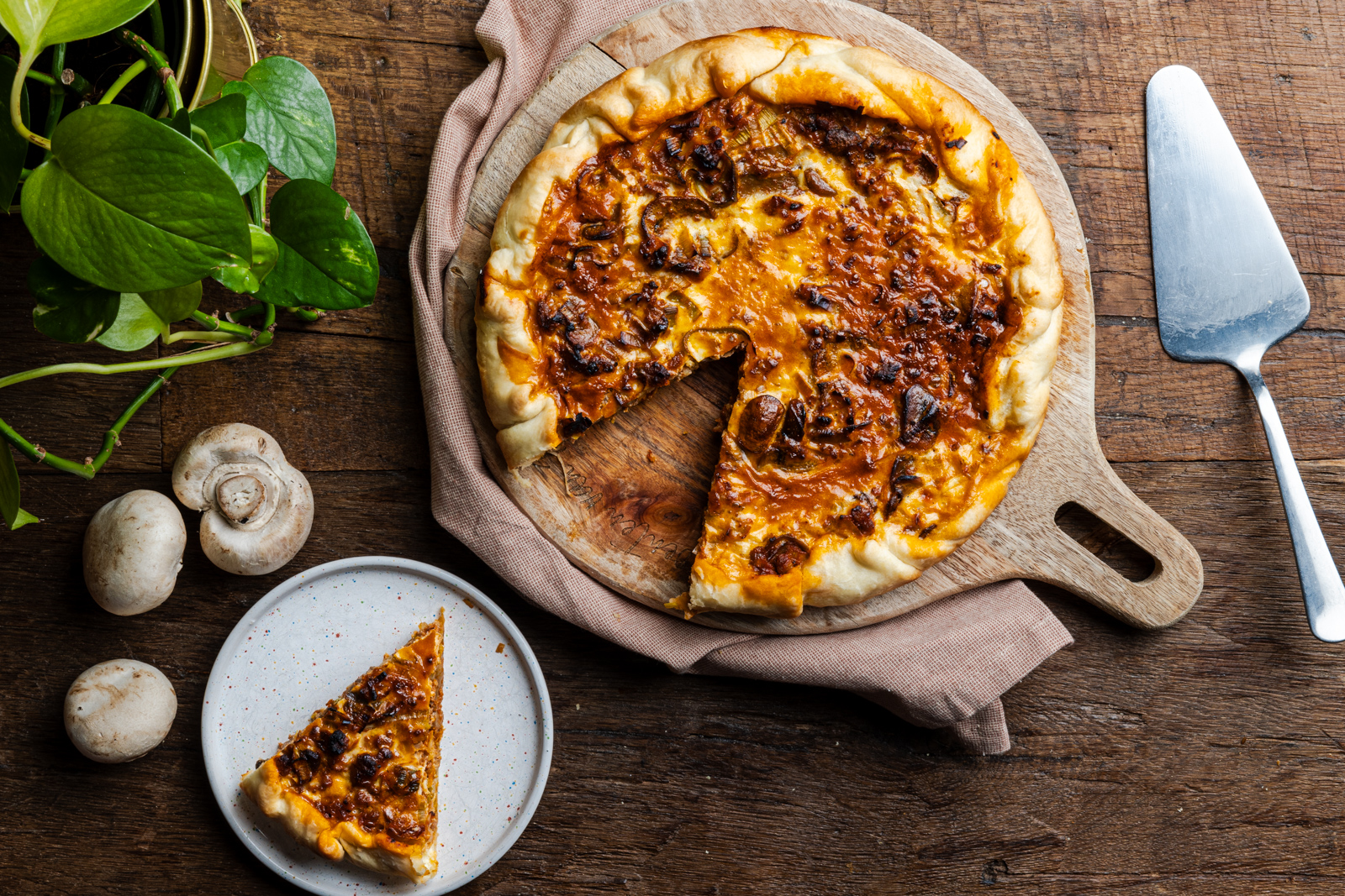 Quiche met kalkoengehakt